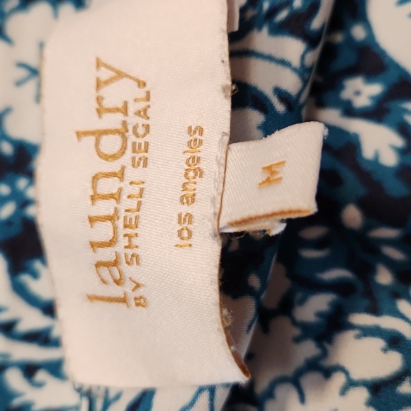 Laundry by Shelli Segal Teal Blouse Med - Picture 2 of 3